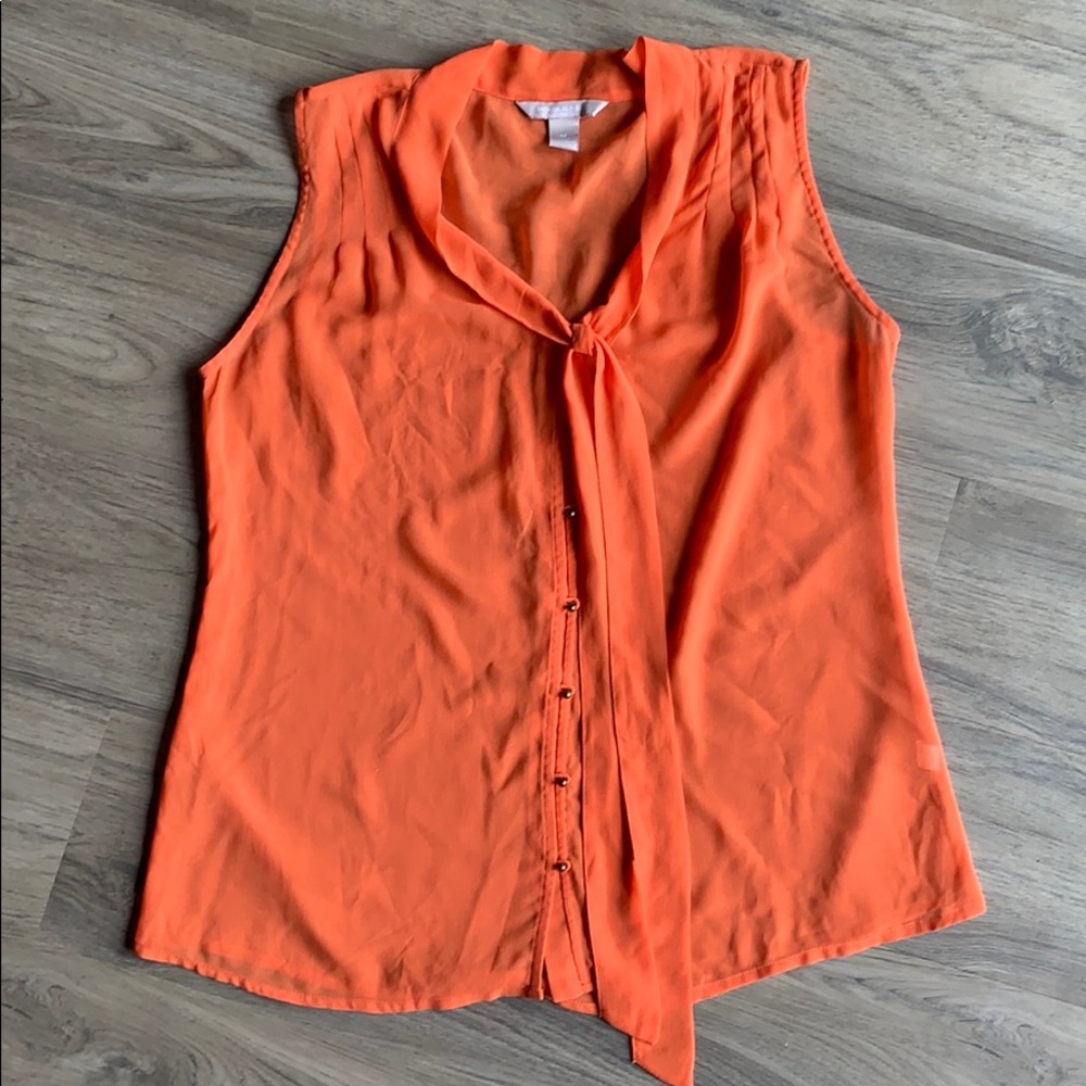 Banana Republic Sheer Button-Up Blouse